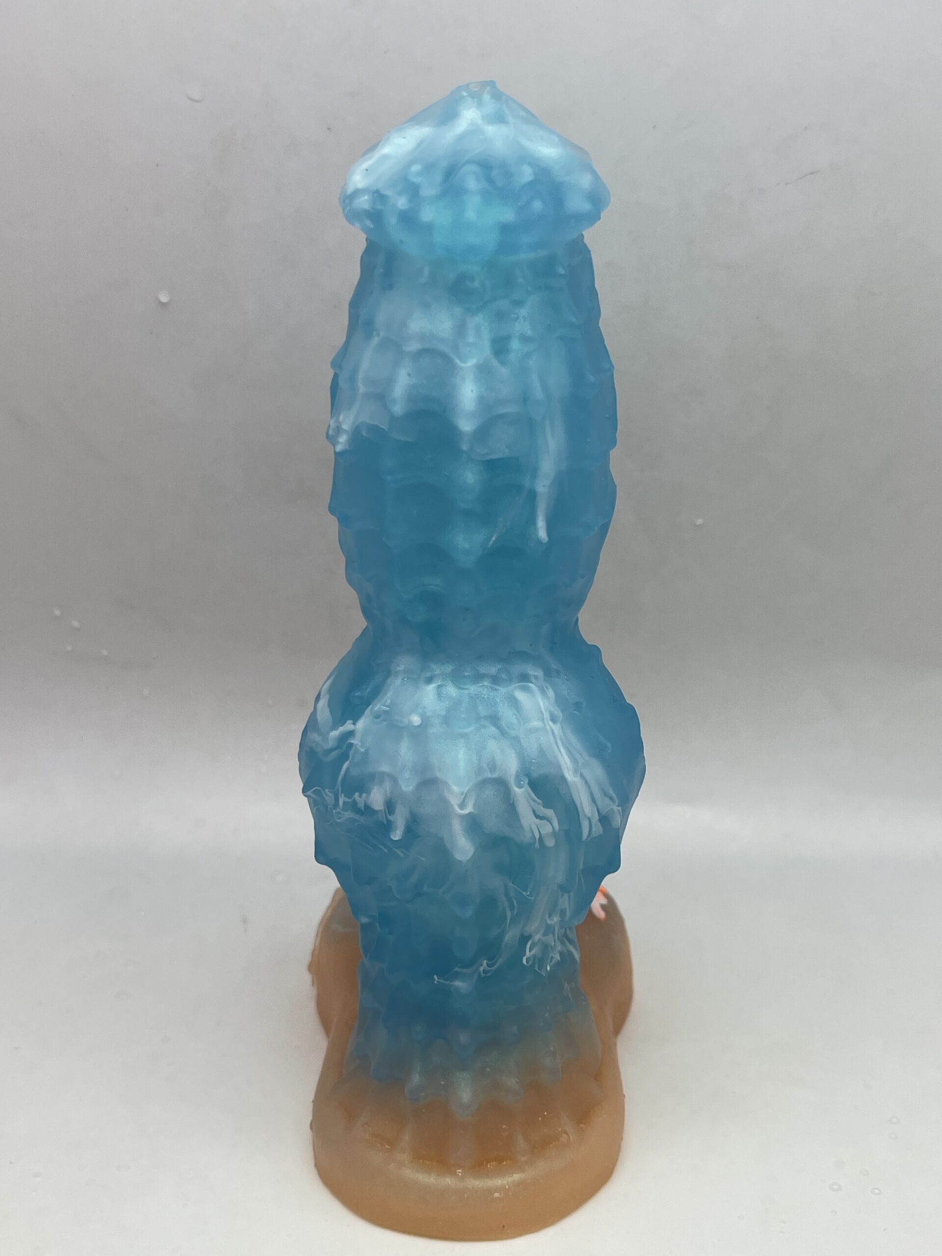 Monster Lucius 7 inch NEAR CLEAR 00-31 shore soft firmness color BAHAMAS BEACH with GLOW - Image 5