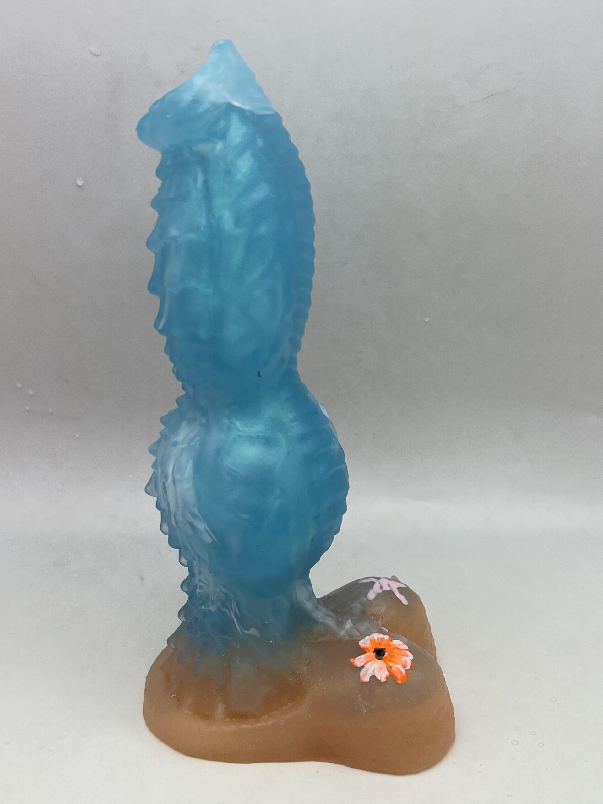 Monster Lucius 7 inch NEAR CLEAR 00-31 shore soft firmness color BAHAMAS BEACH with GLOW - Image 6
