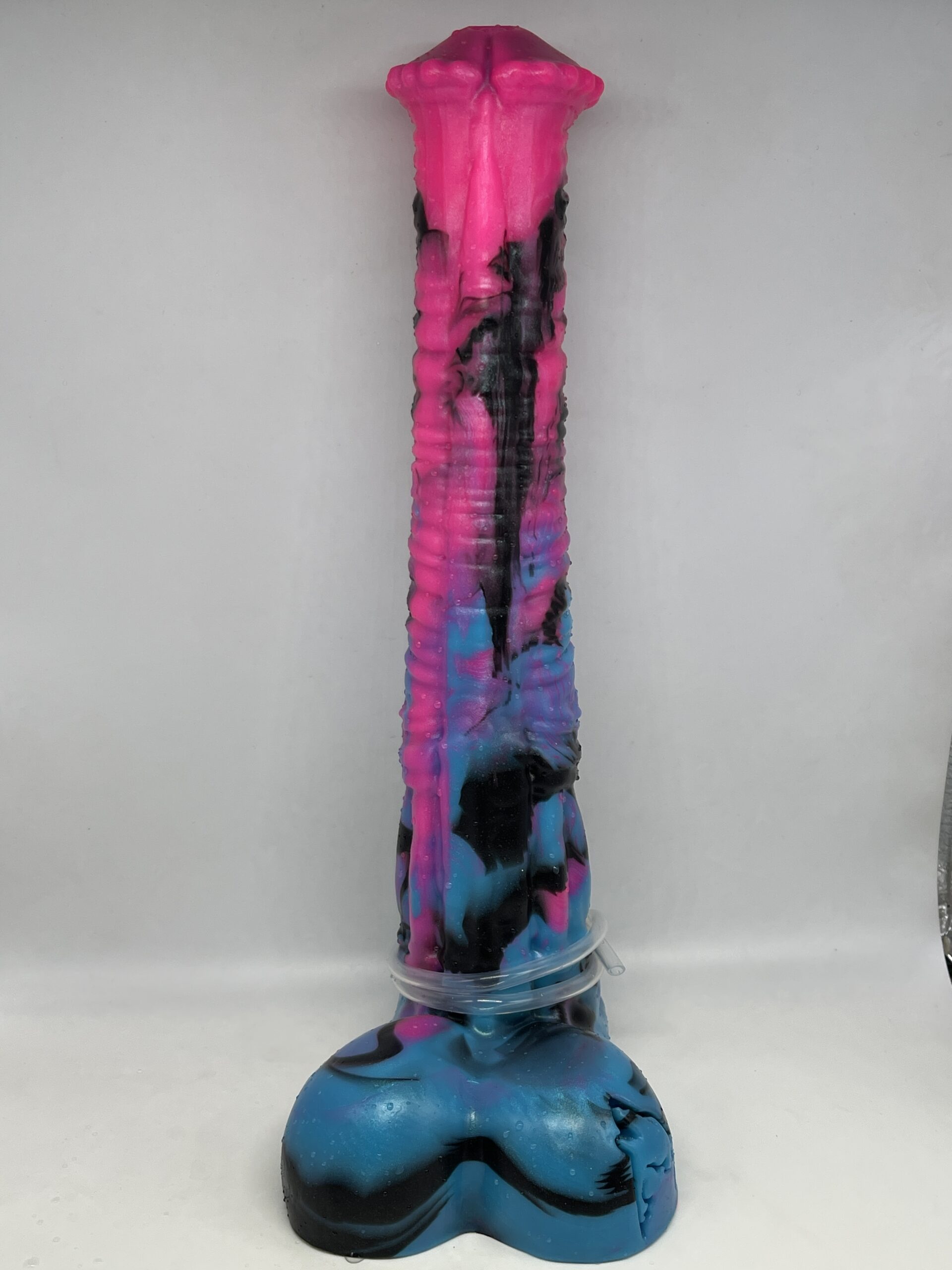 Horse Amur 14 inch 00-40 shore soft firmness with CUMTUBE color PINK-BLUE-ZEBRA
