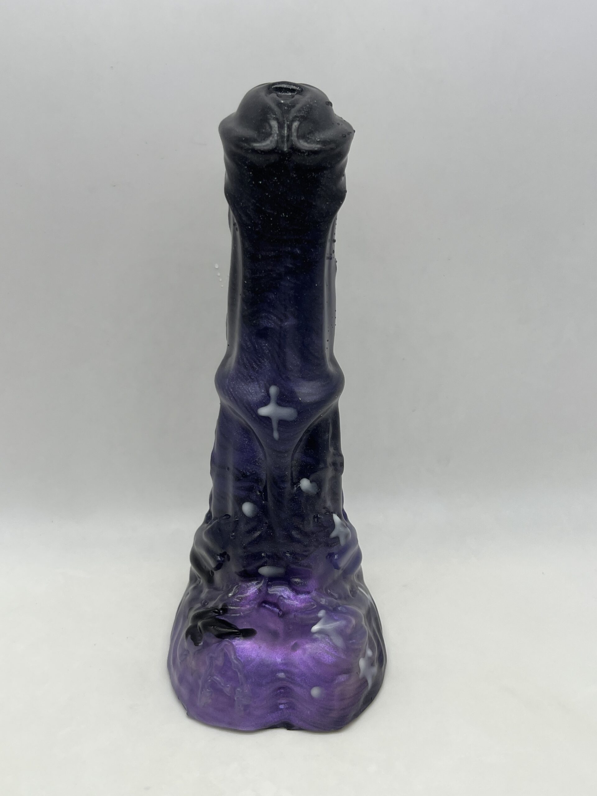 Pegasus Harvey 7 inch NEAR CLEAR 00-31 shore soft firmness color SPOOKY-MIDNIGHT with GLOW