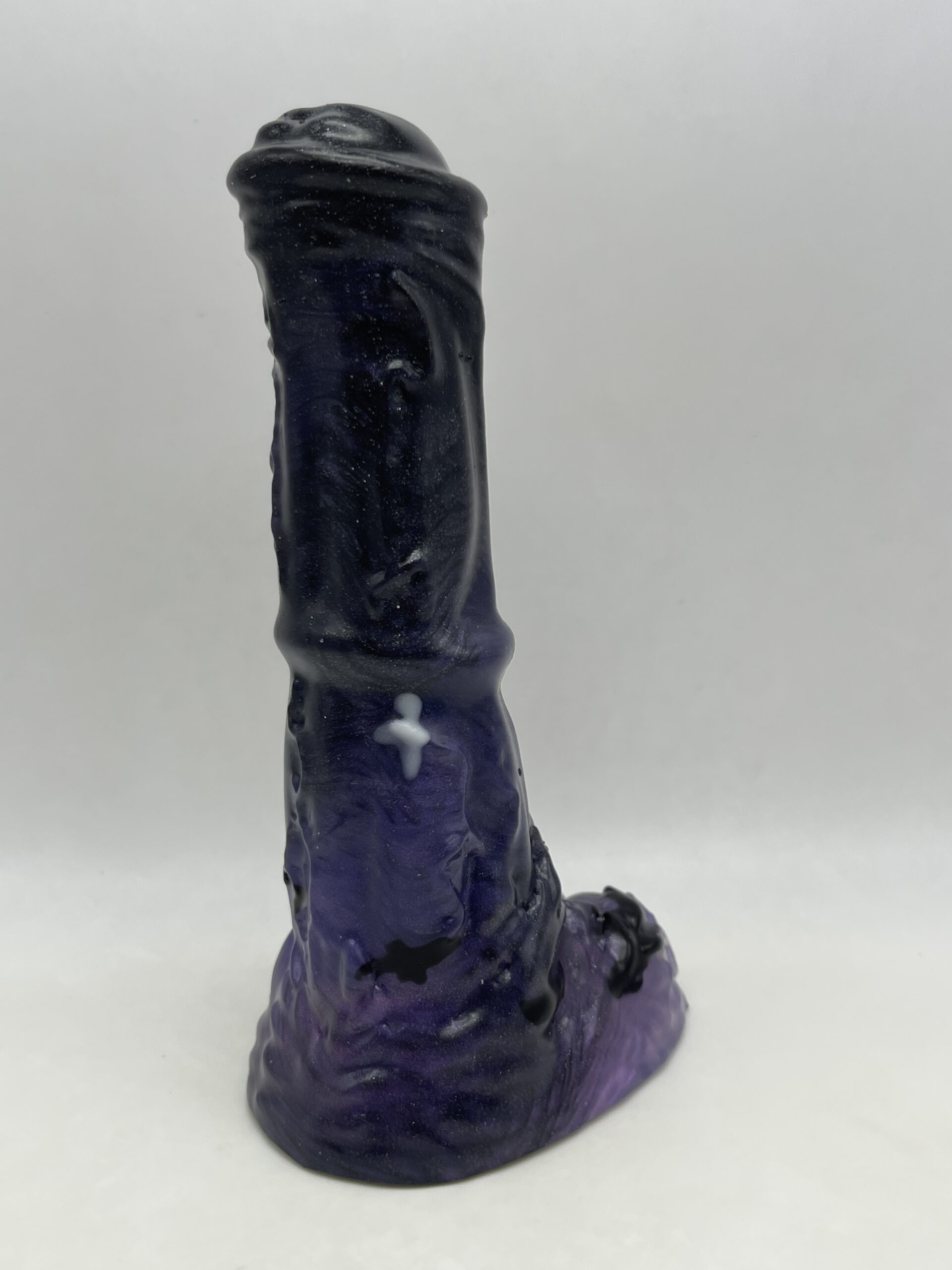 Pegasus Harvey 7 inch NEAR CLEAR 00-31 shore soft firmness color SPOOKY-MIDNIGHT with GLOW - Image 5