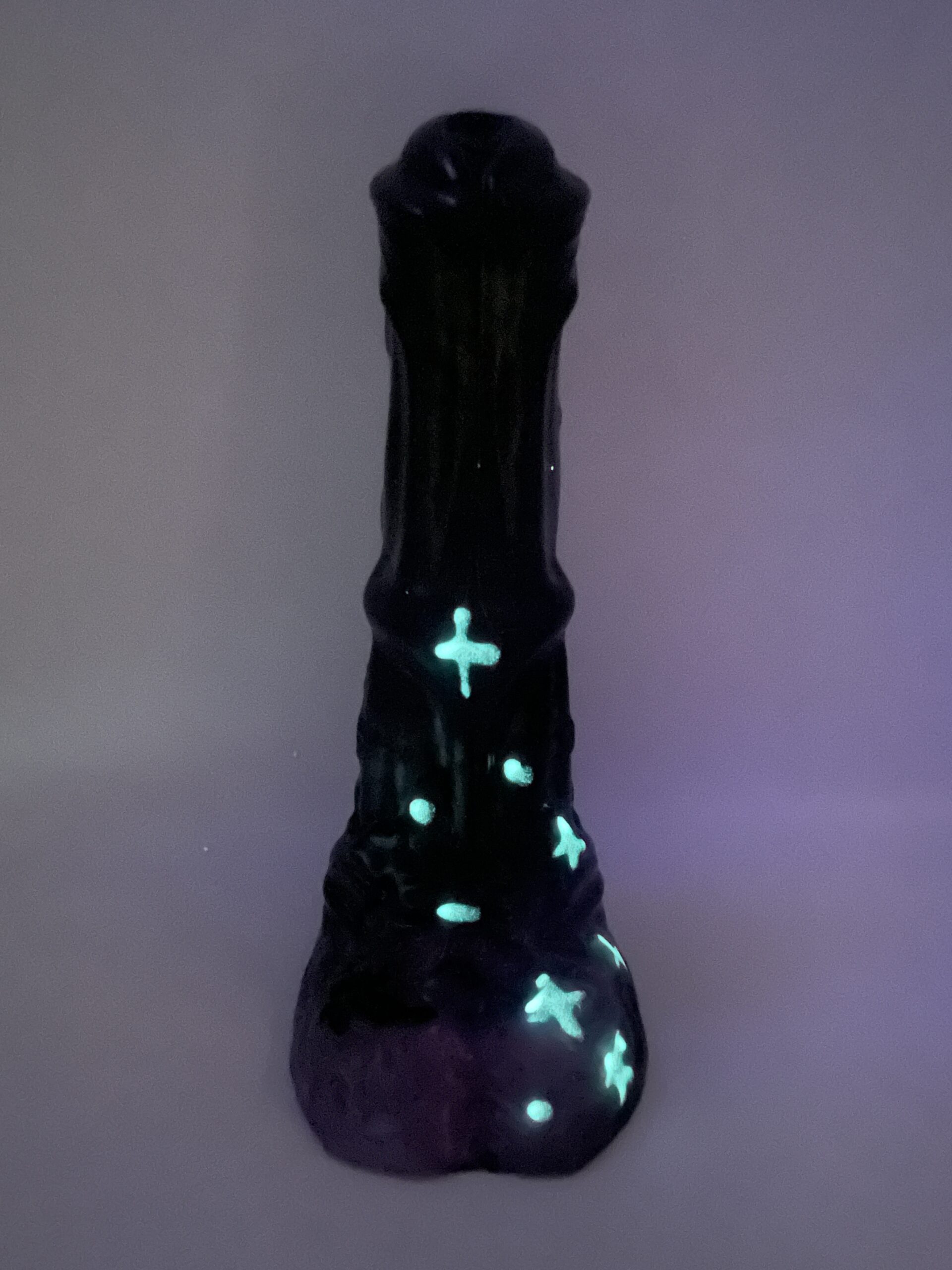 Pegasus Harvey 7 inch NEAR CLEAR 00-31 shore soft firmness color SPOOKY-MIDNIGHT with GLOW - Image 7