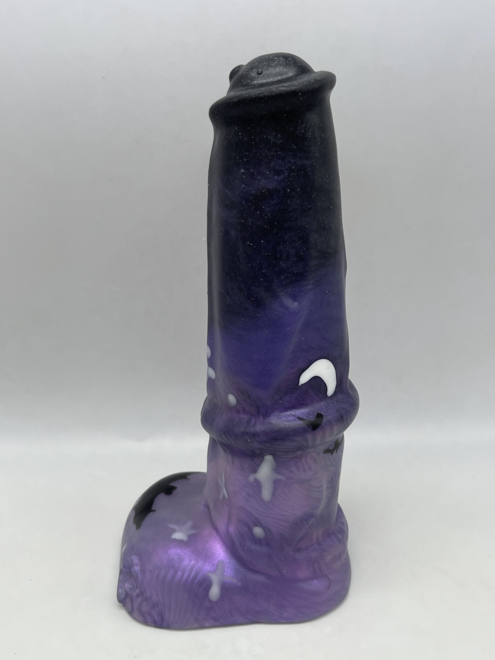 Pony Stanley 7.5 inch NEAR CLEAR 00-31 shore soft firmness color SPOOKY-MIDNIGHT with GLOW - Image 5