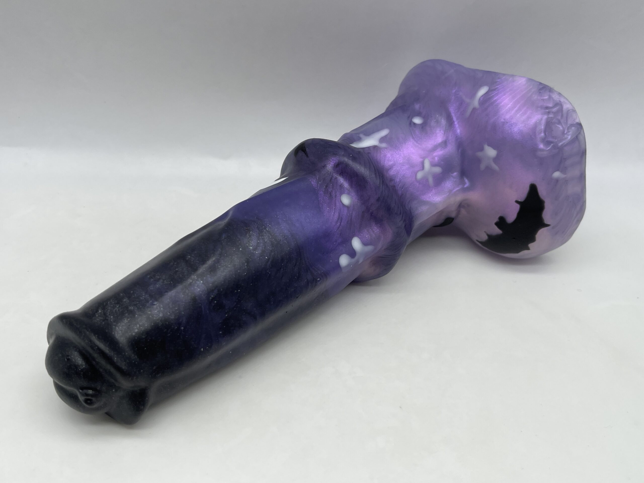Pony Stanley 7.5 inch NEAR CLEAR 00-31 shore soft firmness color SPOOKY-MIDNIGHT with GLOW - Image 8