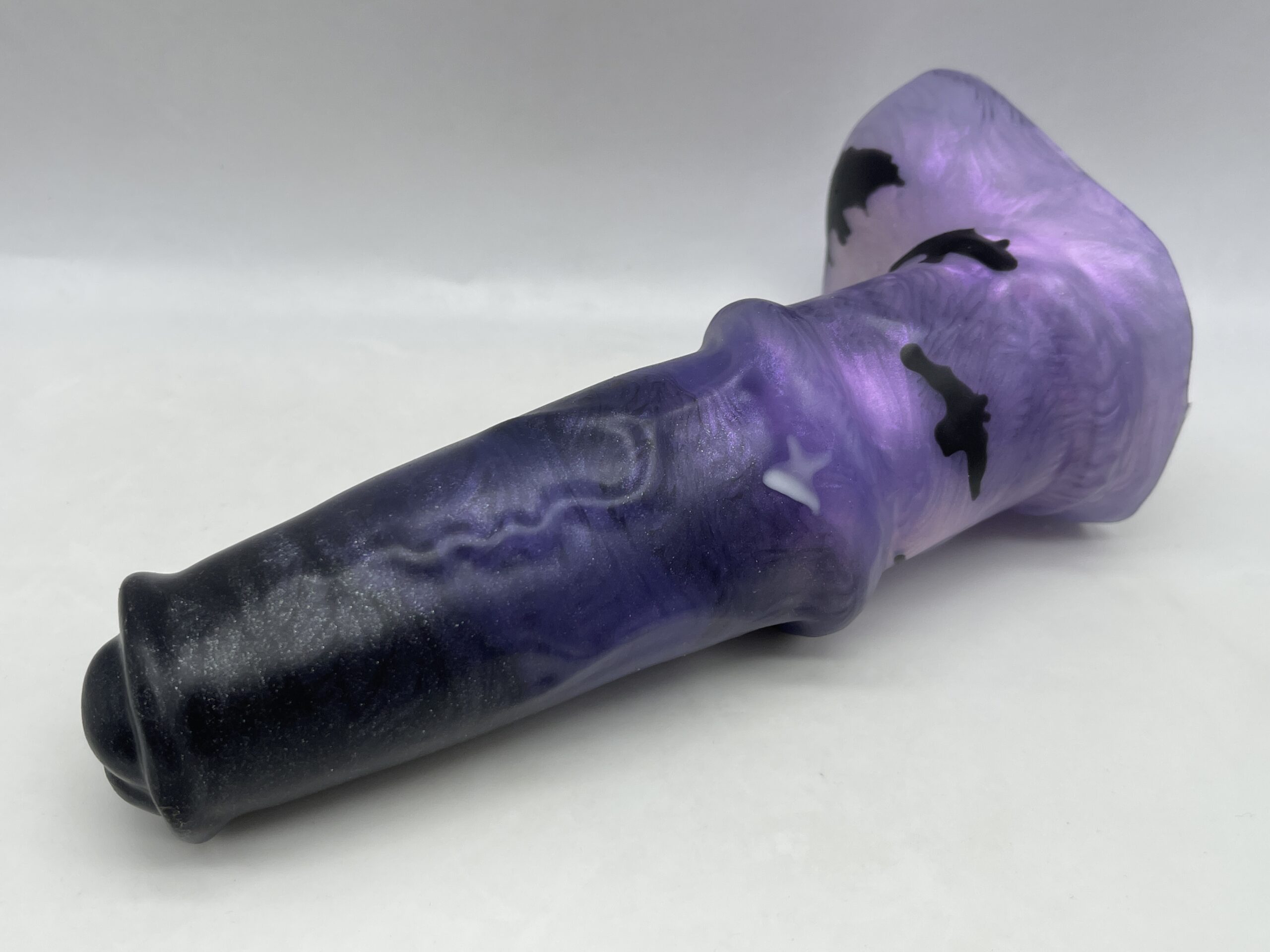 Pony Stanley 7.5 inch NEAR CLEAR 00-31 shore soft firmness color SPOOKY-MIDNIGHT with GLOW - Image 9