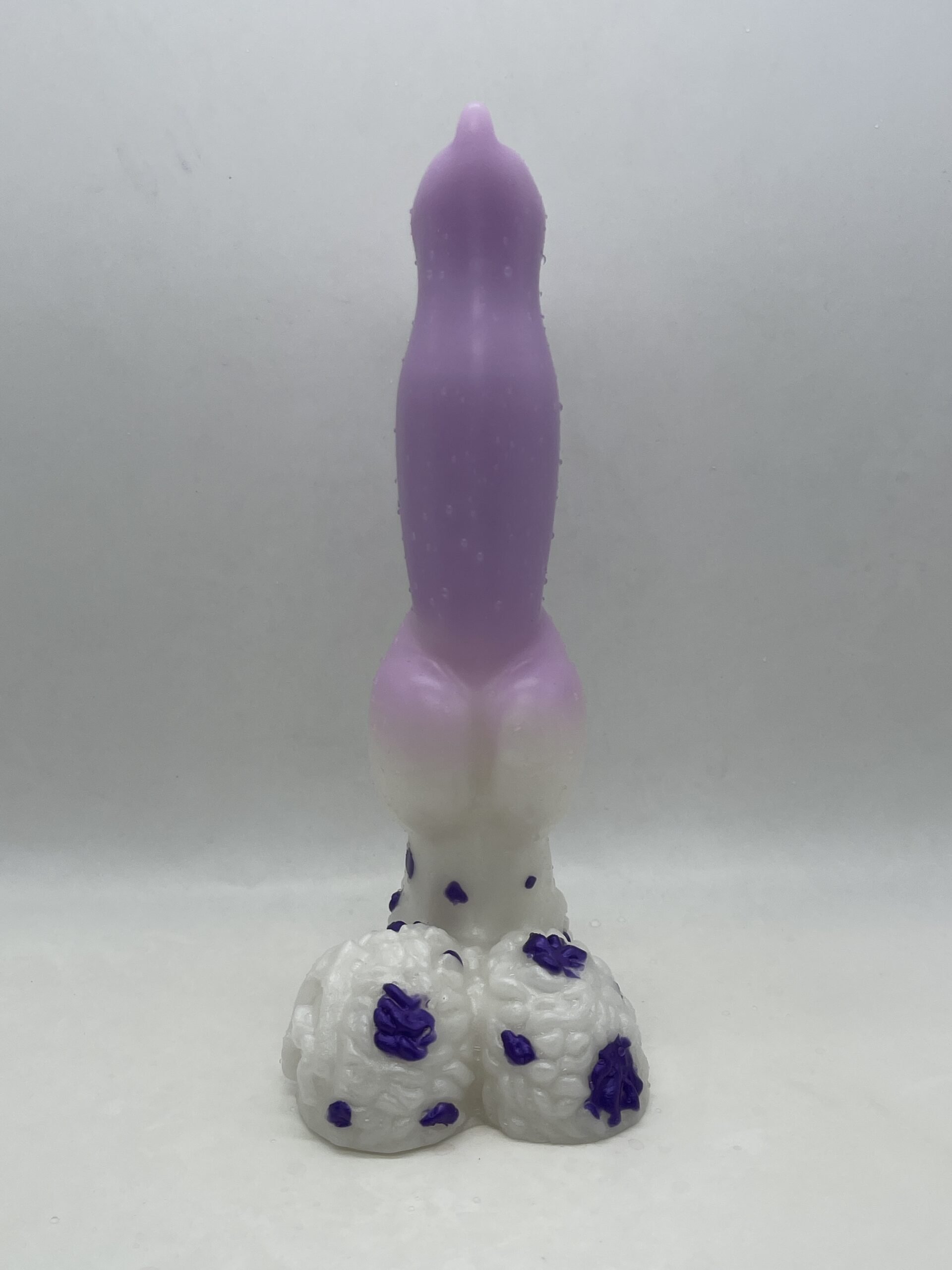 Dog Lucky 8 inch 00-50 shore medium firmness color PURPLE COW