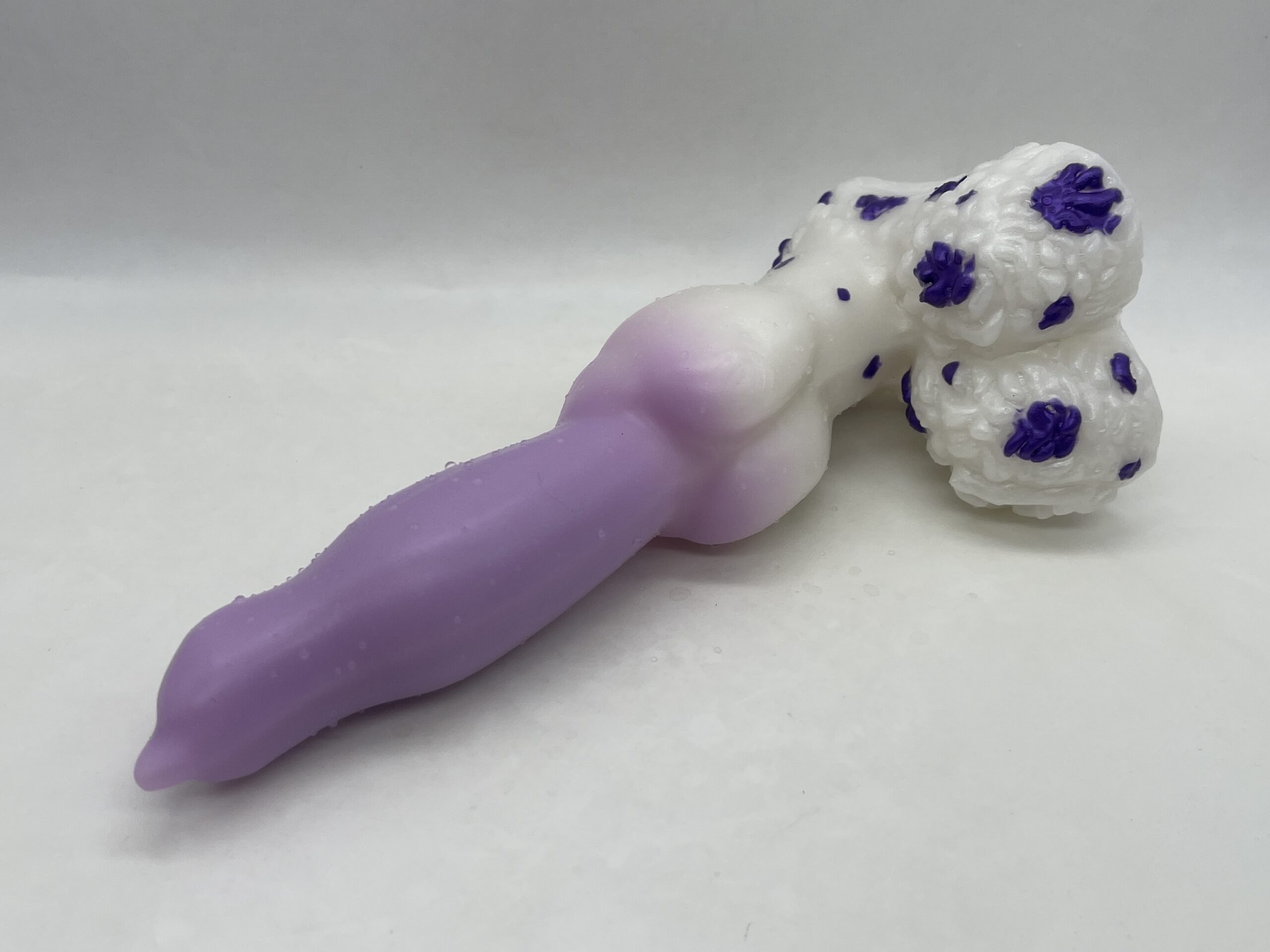 Dog Lucky 8 inch 00-50 shore medium firmness color PURPLE COW - Image 5