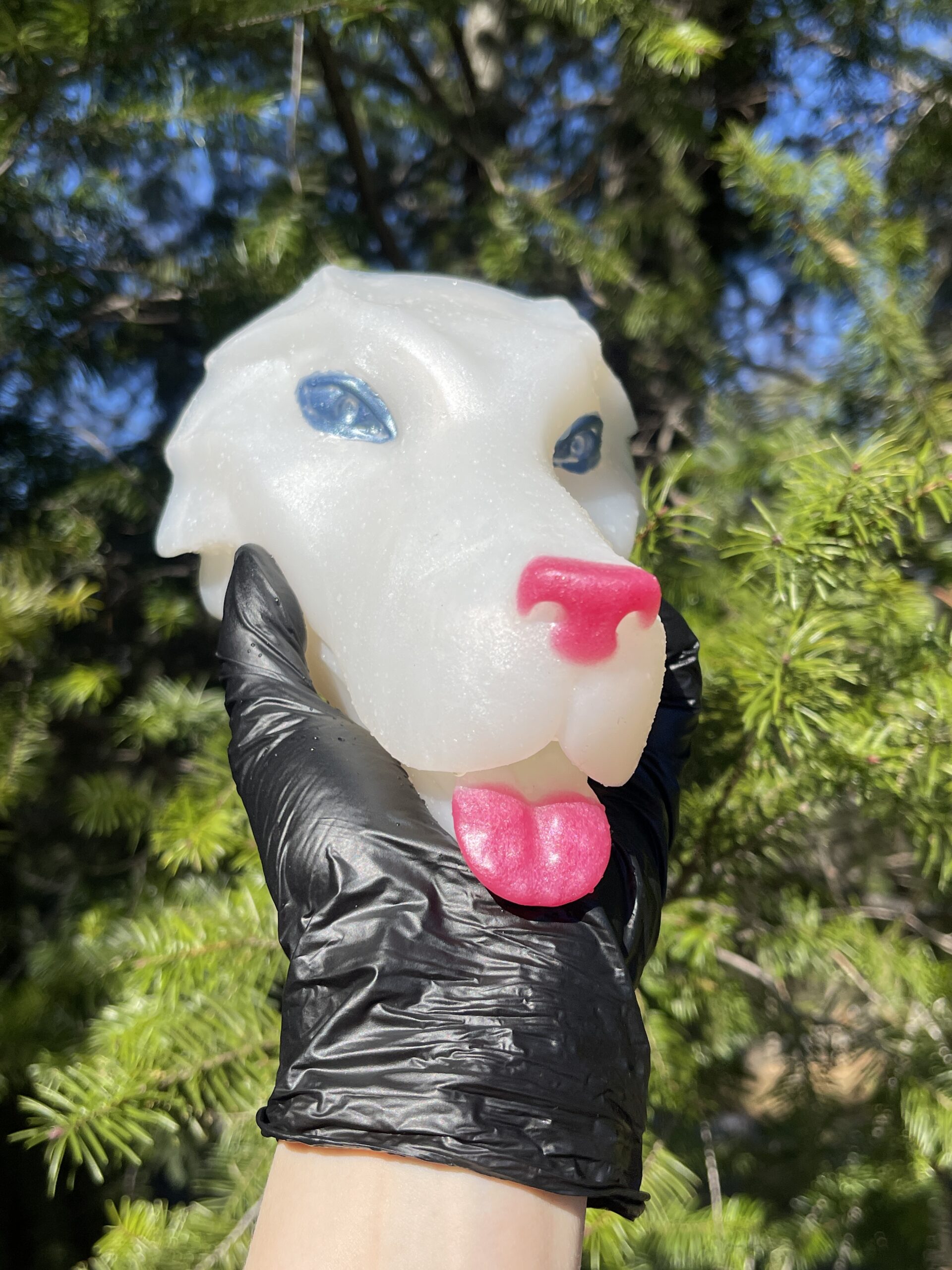 Masturbator Werewolfess Misty size large 00-20 shore extra soft firmness color SNOW PRINCESS FLOP